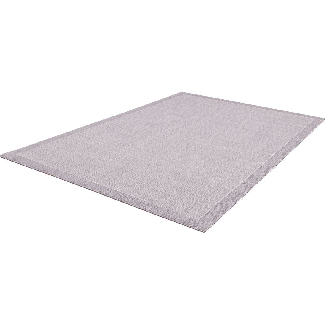 Teppich Linea aus Wolle in Grau