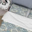 Ensemble de housse de couette floral bleu bébé-109144572