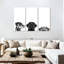 Adorable chiots sur toile, ensemble de 3 pièces-92829644