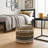 Lebo Handmade Cotton Upholstered Ottoman Pouf