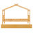 Natural Twin House Bed With Pull - Out Trundle, Pine Construction, Imaginative Shaped Bed, Two Headboards For Comfort, Great Sleepover Parties, 41.5'' Wide Size Whimsical Design, Comfortable-934046659