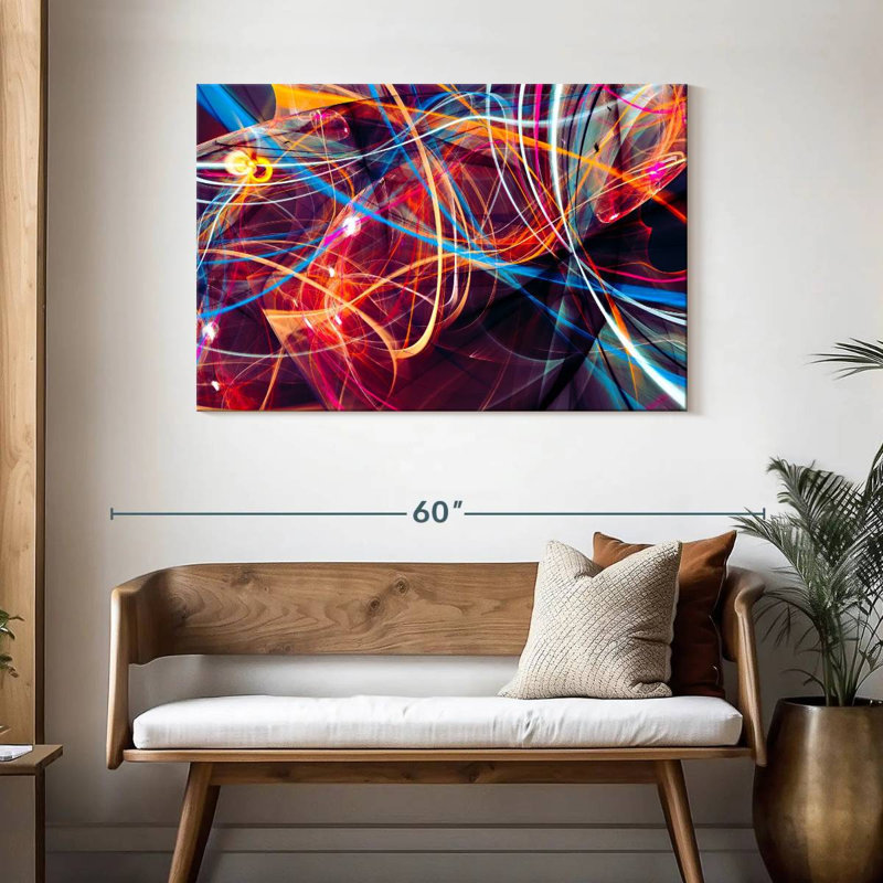 Avery Neon Light Streams, 30" H x 45" W