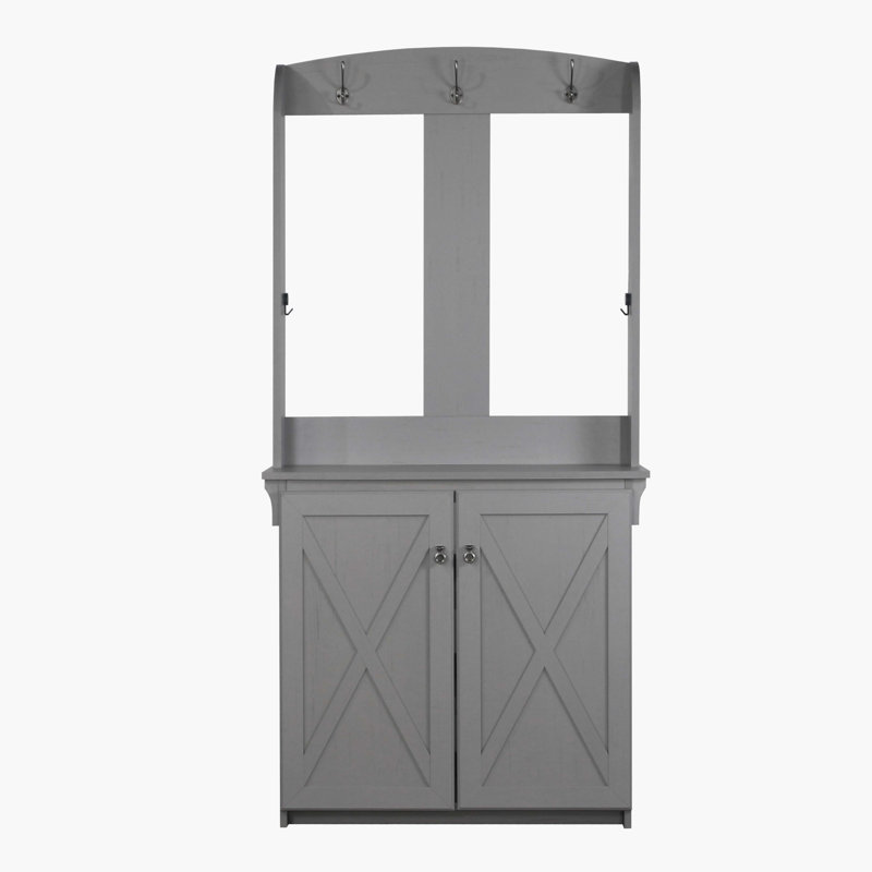 Portemanteau Safura 32,5 de large, Gris