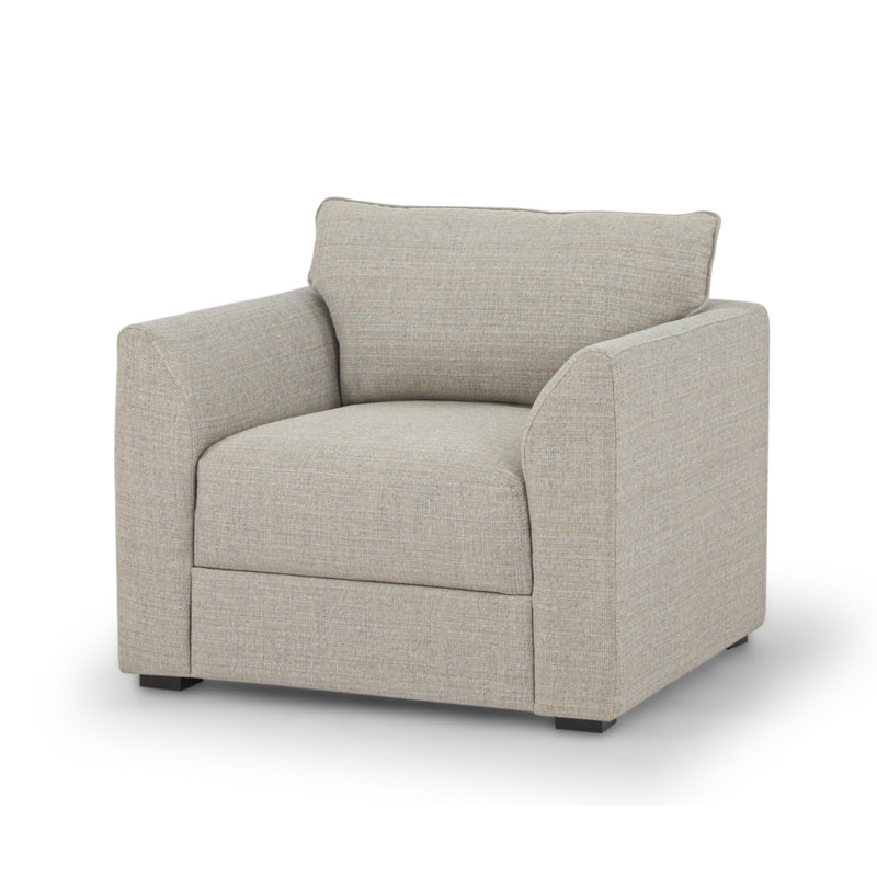 Brumfield Model 15 1-Seater, Venga Mole, Flax Performance Basketweave Polyester