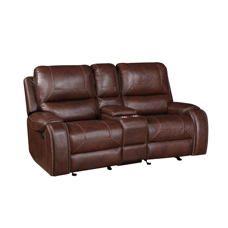 Causeuse inclinable manuelle Keily - brun foncé