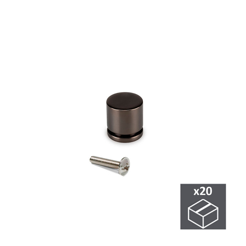 Safflower 16mm Diameter Round Knob Multipack