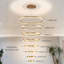 Lustre moderne à DEL avec anneaux à haut plafond-730542314-730542312