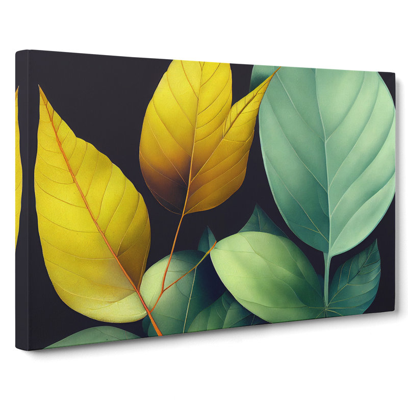 Victorious Leaf - Wrapped Canvas Print, 35cm H x 50cm W x 3cm D