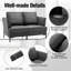 Alexander-James 2 Seater Linen Blend Loveseat