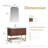 Mahon 42'' Free Standing Single Bathroom Vanity with Cultured Marble Top-551895181-551876675