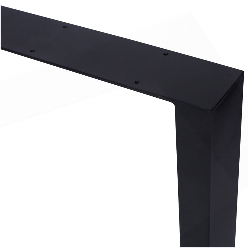 Pieds de table carrés 28 po x 24 po, pieds de table larges en métal, pieds de table en acier robustes