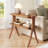 24.6'' Tall End Table Side Table With 2-Tier Storage Shelves And Solid Wood Legs-814716895