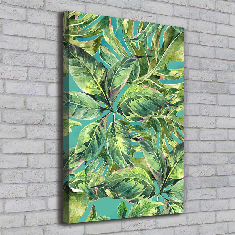 Tropical Leaves - Wrapped Canvas Print