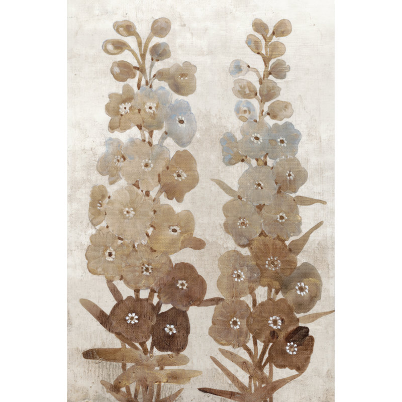 Wildflower Branch II - Painting, 46 cm H x 30 cm W, Wrapped Canvas
