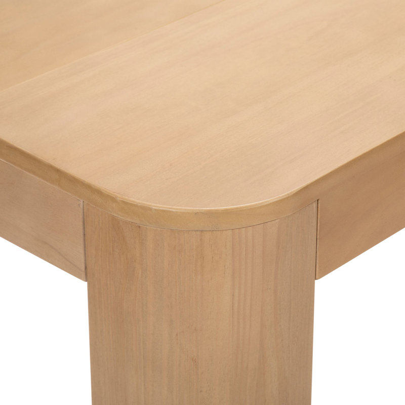 Toriano Solid Wood Single Coffee Table, Blonde, 15" H x 54" L x 24" W
