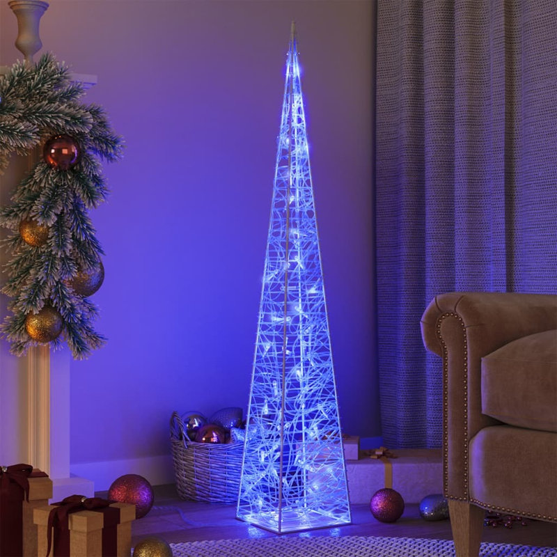 LED Twinkle Indoor / Outdoor Net Lights, 120cm H x 10cm L x 10cm D, Blue