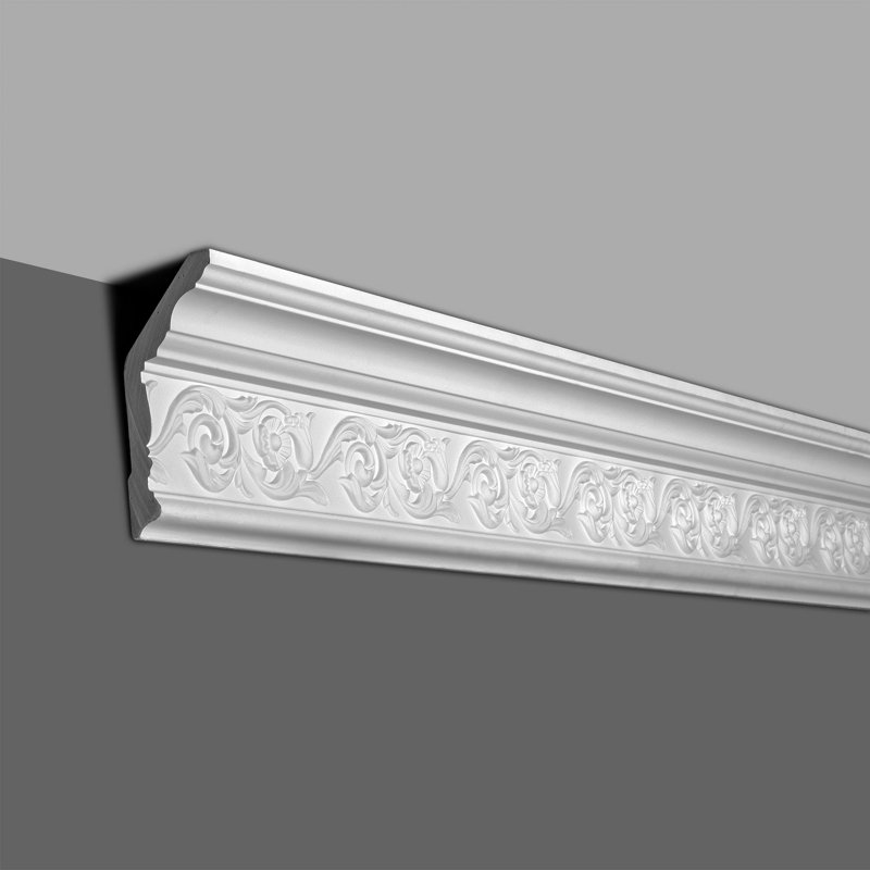 5-1/2 in x 2-3/8 in x 94-1/2 in Floral Polyurethane Crown Moulding Pro Pack 15-1/2 LF