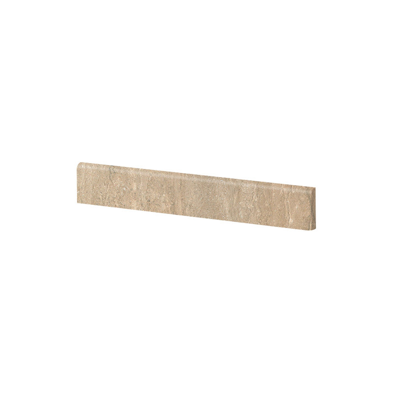 Tuile de bois en porcelaine 3 po x 17 po Travertini, Noyer