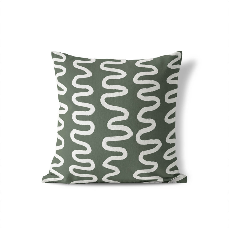 Coussin Wiggle, H 26 po x l 26 po, Chimichurri / vert