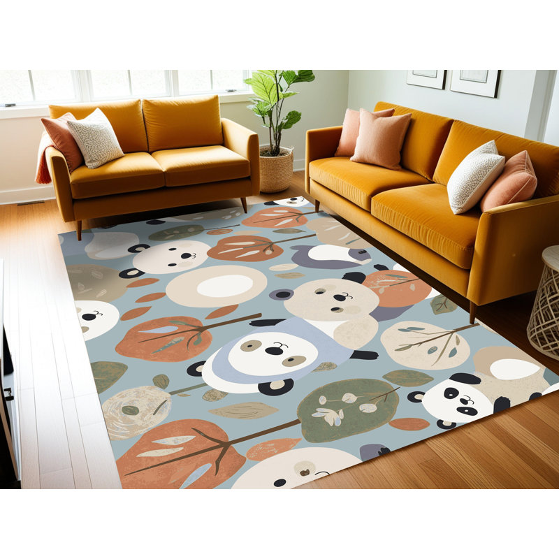 Tapis pour enfants East Urban Home, Rectangle 7 pi x 9 pi