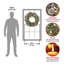 The Holiday Aisle® 24" Whitter Pine Wreath with LED Lights