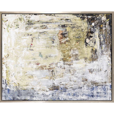 «Mute View I», peinture sur toile à cadre flottant