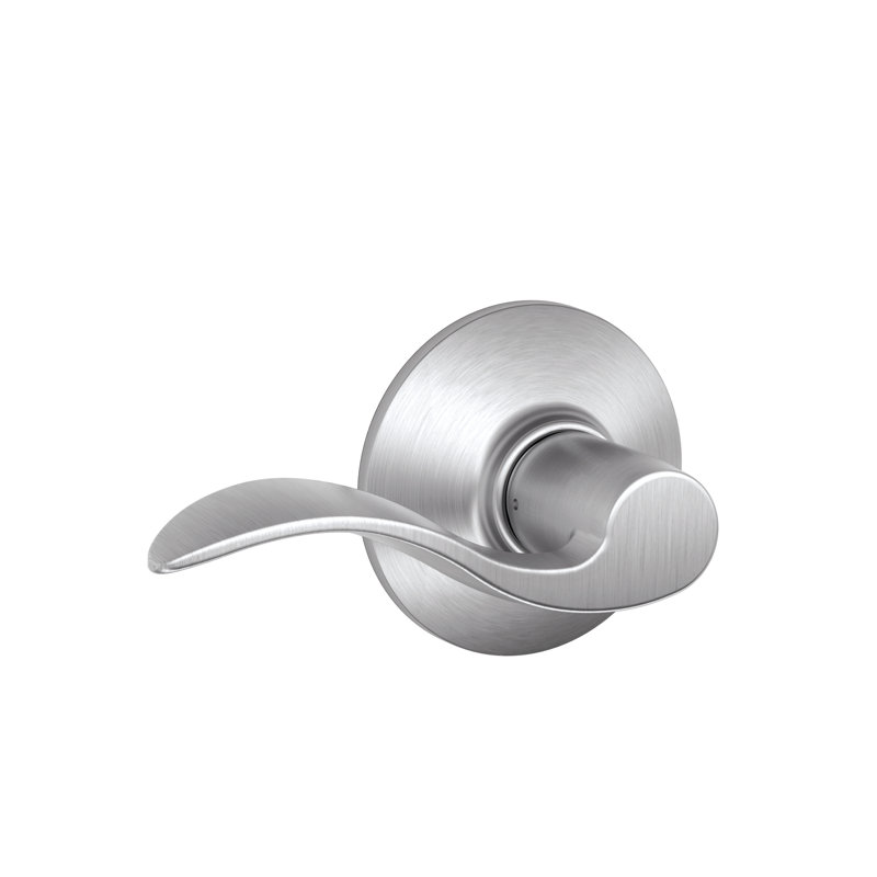 Accent Lever Hall and Closet Lock, Satin Chrome