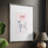 Frilly Lily Framed Print - Solid Wood