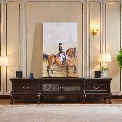 American style medieval design sense TV cabinet