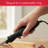 Electric Carving Knife - 8-Inch Serrated Stainless-Steel Blade Cutter with Comfort Grip Handle for Slicing Turkey and Meat by Classic Cuisine (Black)