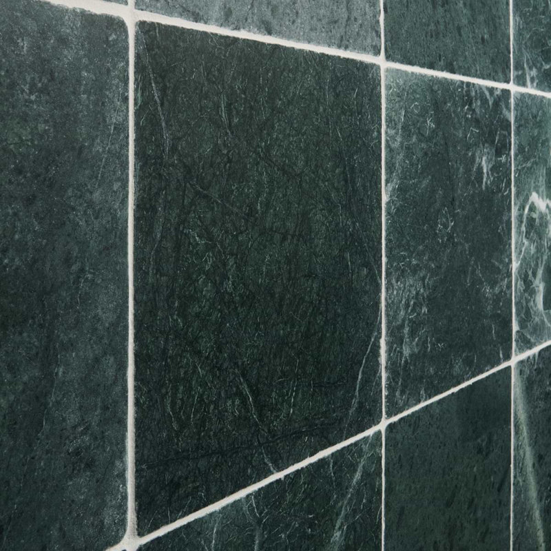 Avanti 12x12 Tumbled Marble Tile, Verde Green