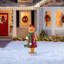 Piquet de Noël en métal Gingerbread 36 po (KD)