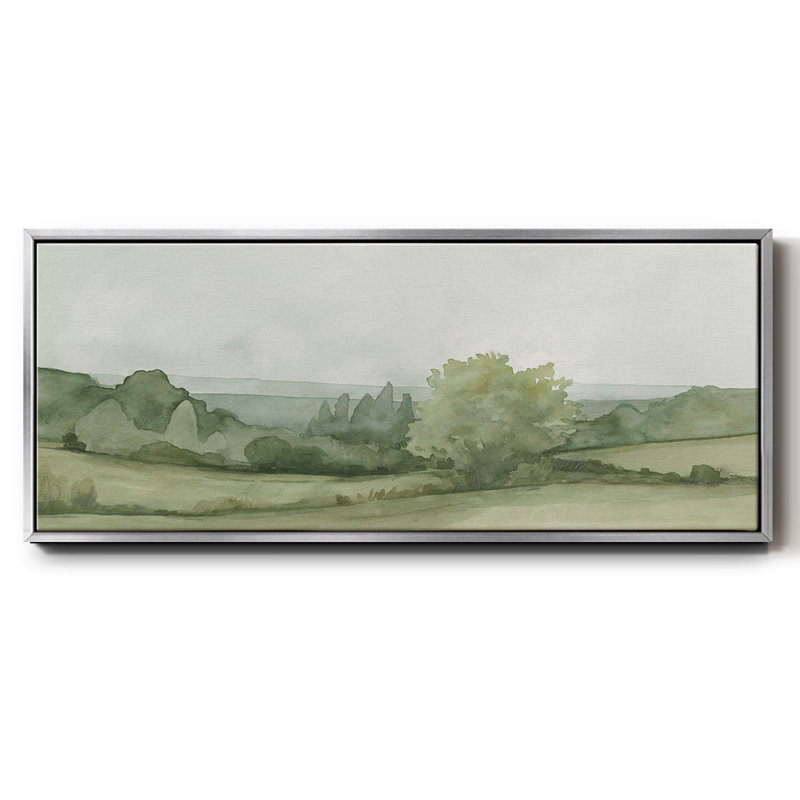 Croquis de paysage rétro II, toile encadrée