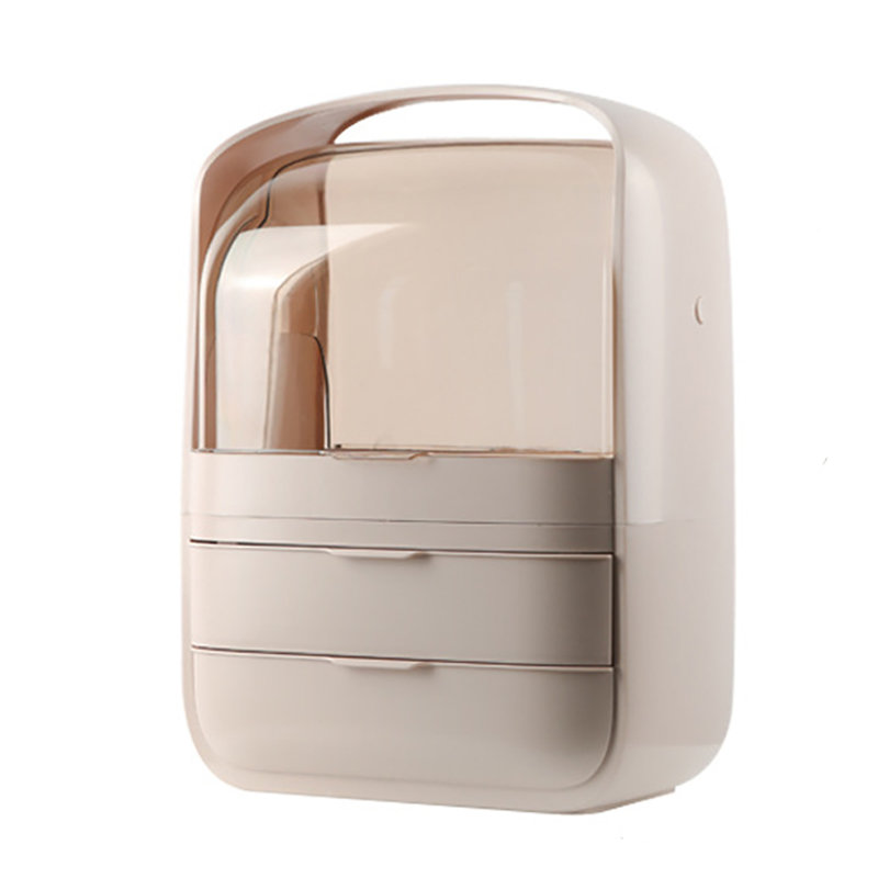 Dashiah Plastic Makeup Organiser, Pink
