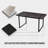 59 " Dining Table Modern Industrial Rectangular MDF Black , 4-6 People, 1.5" Thick Engineering Wood Tabletop And Black Rectangular Metal Legs, Used For Home & Kitchen-300867854