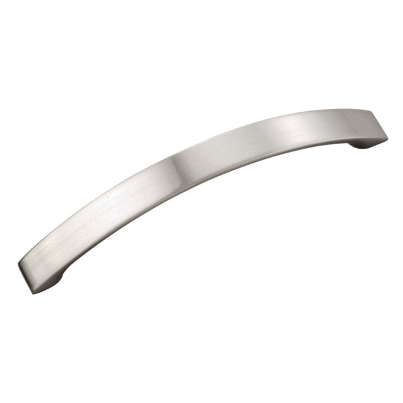 Raleigh Kitchen Cabinet Handles, Solid Core Drawer Pulls for Cabinet Doors, 5", Satin Nickel