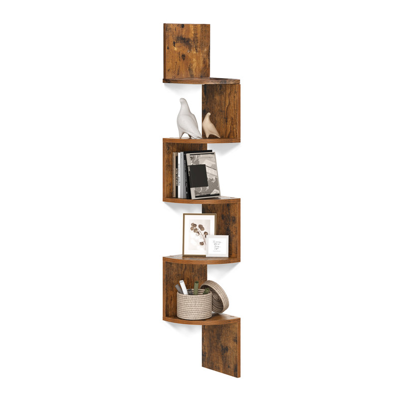 Unique Accent Shelf, Brown 