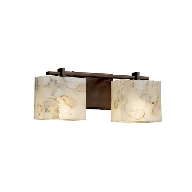 Éclairage pour meuble-lavabo 2 lumières Bouzoun, Bronze foncé
