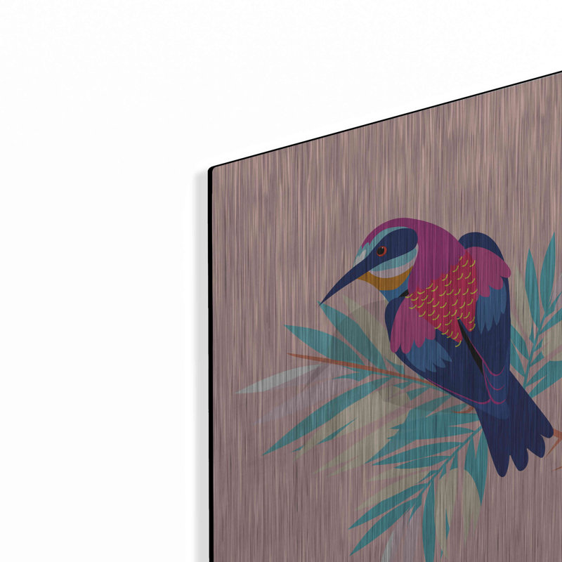 "Oiseaux exotiques II" par Omar Escalante, H 16 po x l 12 po