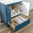 Emlyn 24" Single Bathroom Vanity with 2-Door Cabinet, Drawer, and Cultured Marble Vanity Top-220296387