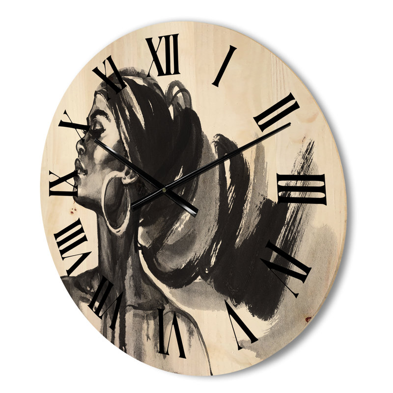 Horloge murale en bois, Moyen