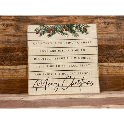 Christmas Is The Time Sign