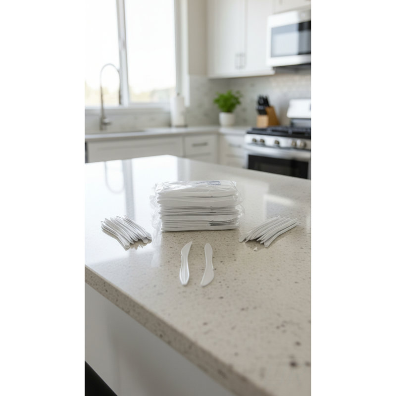 Couteaux royaux en PP de poids moyen Royal, poignée lisse pour une utilisation confortable et hygiénique, 1000 pièces par caisse