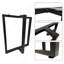 Pieds de table en métal 28 po x 24 po Pieds de bureau robustes en forme de T Pieds de mobilier industriel pour table de salle à manger, table d'ordinateur, table de bureau (2 pièces) - Noir