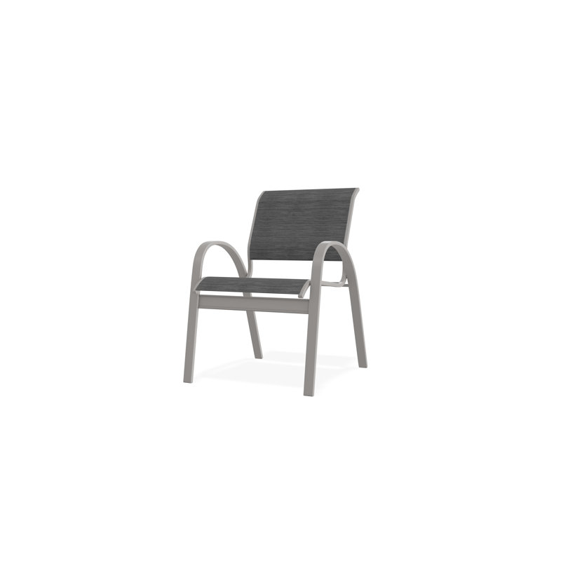 Aruba II Outdoor Dining Chair, Collect Charcoal, Warm Gray