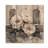 Winter Peonies By The Snowy Fence III - Peonies Wood Wall Art - On Natural Pine Wood-2047686559