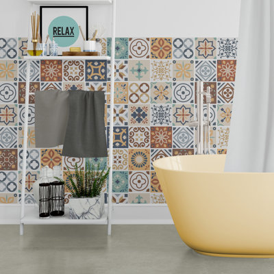 Conrad 15cm W x 15cm L PVC Peel and Stick Mosaic Tile