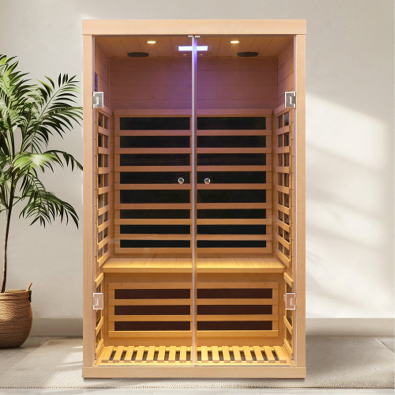 Sauna intérieur en pruche à infrarouge lointain pour 2 personnes - Pièces de rechange pour le haut et le bas