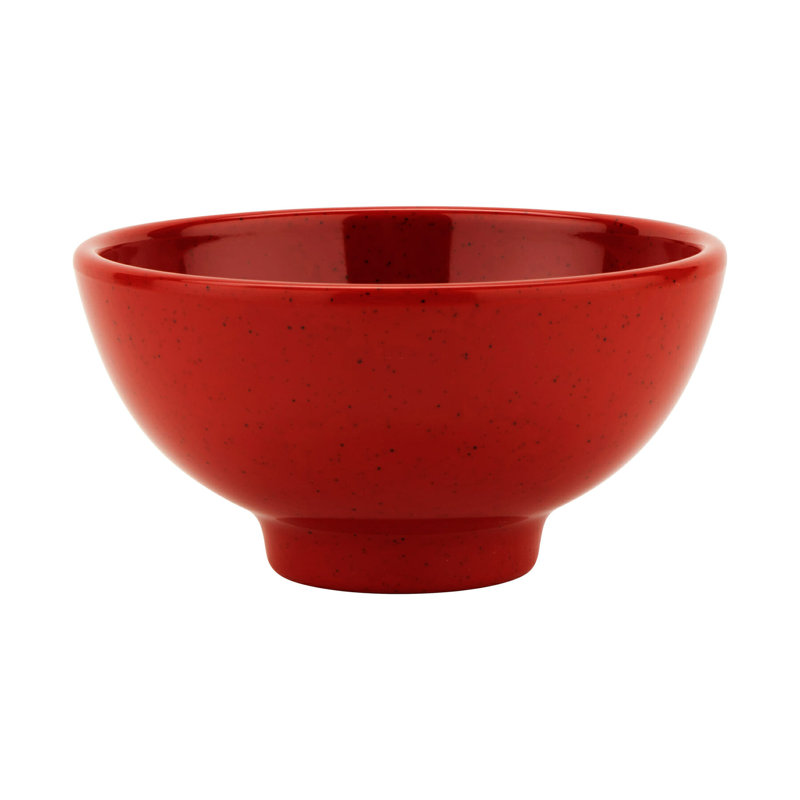 Bol rond en mélamine GET B-628-RSP, 22 onces, rouge (ensemble de 12)