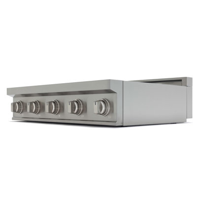 36 Inch Induction Cooktop, ORION Edition, Black Stainless Steel with Gold Knobs